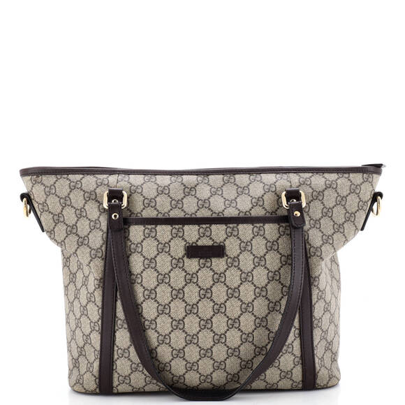 Gucci Handbags - Gucci Medium Front Pocket Convertible Tote GG Coated Canvas